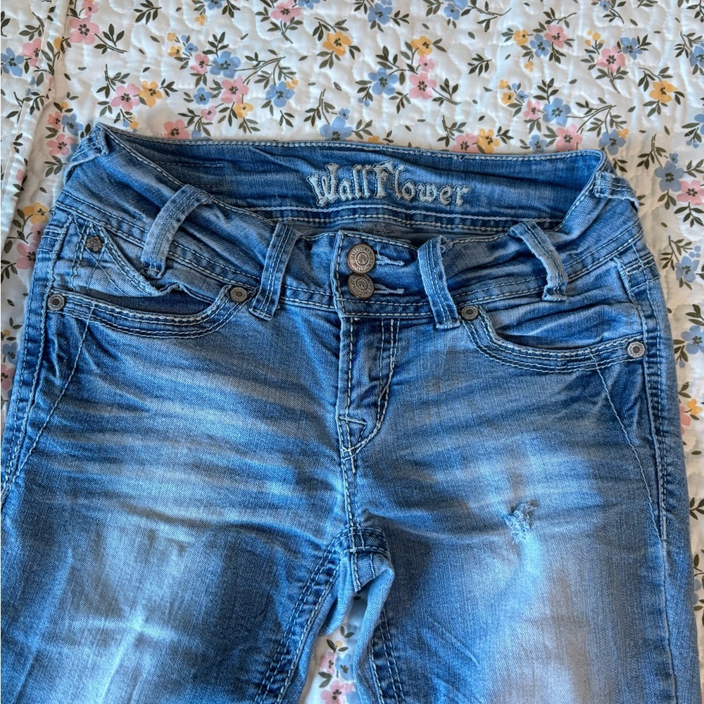 Wallflower Blue Skinny Jeans Classic Style